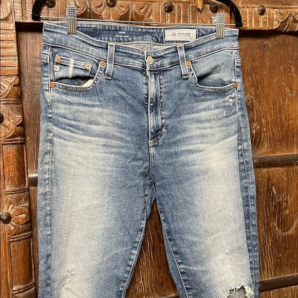 AG Jeans MARI High-Rise Straight 15 Year Mural Distressed detailing Size 30R - Picture 5 of 10